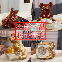 European creative living room entrance key storage ornaments home shoes cabinet wine cabinet financial decorations to send housewarming gifts