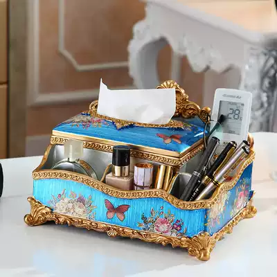 European multifunctional storage box dining room napkin paper towel box coffee table remote control Miscellaneous bedroom cosmetics storage ornaments