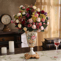 European American home decorations resin vases flower ornaments living room simulation flowers dried flowers flower arrangement furnishings