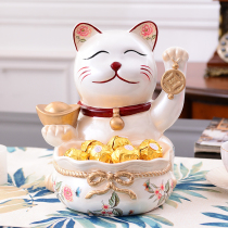 Zhaocai cat ornaments shop opening gifts home decorations living room porch storage tank piggy bank