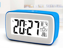 Recordable alarm clock mute with luminous snooze charging smart clock large screen students use music clock multi-function