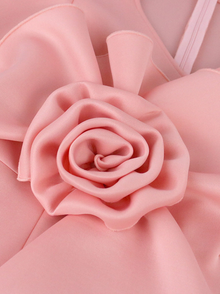 Тонкий габаритный цветы. Цвести платья платье Three-dimensional Flower Party Dress 