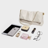 Универсальная сумка на одно плечо, цепь, сумка подмышку, сумка через плечо, изысканный стиль, на цепочке