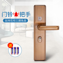 Dinglitian security door lock universal doorbell handle household entry door anti-picking lock old handle lock