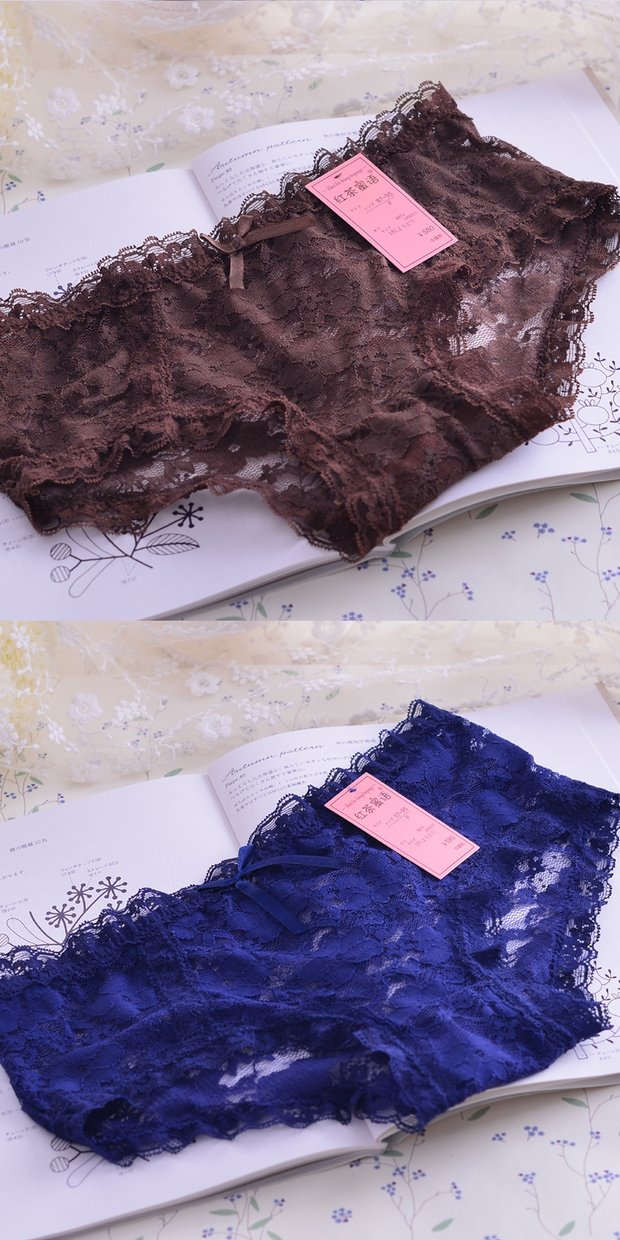 Sexy lưới đồ lót gợi cảm cô gái ren trong suốt eo thấp cám dỗ tam giác rỗng đồ lót phụ nữ C007 quần lót nữ gợi cảm