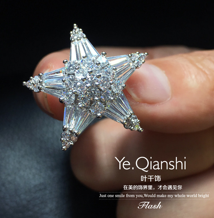 Broche femme en Zircon diamant - Ref 1172810 Image 12