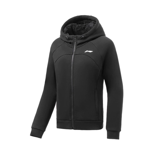 Li Ning, зимняя флисовая удерживающая тепло толстовка с капюшоном для спортзала, коллекция 2021