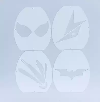 Plastic mark board LOGO badminton racket LOGO board tennis racket LOGO template