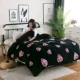 Winter san hô dày nhung chăn flannel ấm lông cừu một mảnh chăn luật chăn đơn hoặc kép chải nhung - Quilt Covers