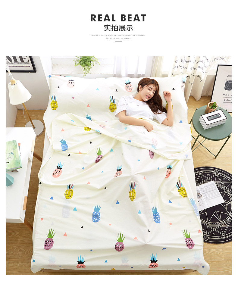 Khách sạn du lịch quilt cover cotton pad bẩn pad dành cho người lớn du lịch xách tay kinh doanh tấm bông chăn đơn đôi túi ngủ