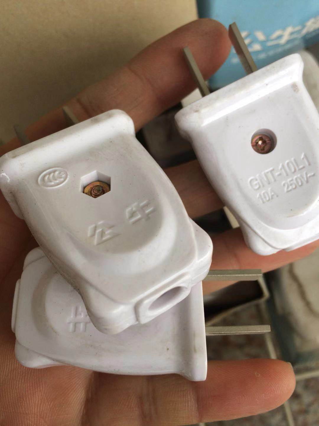 Plug two plugs two plugs two-pin plug 10A250v two-pole plug two-eye plug 2-pole plug