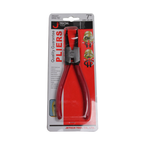 Jieke tools ring outside the ring pliers pliers card shaft hole with card spring auto repair tool 7 inch card yellow pliers straight bend inside and outside