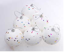 Christmas tree accessories Christmas snow ball decoration snowball Christmas decoration ball (6 bags) 5g