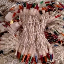 Small colorful lights Flash lights String lights starry outdoor colorful color-changing neon lights Household Christmas Spring Festival Decorative lights