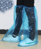 New waterproof rainproof long thick plastic shoe cover long tube disposable plastic foot cover