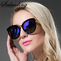 New mens and womens sunsun glasses polarized frame European and American popular sunglasses face face thin drivers mirror driving glasses