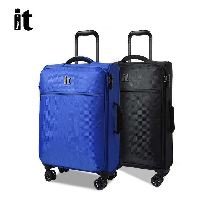 British Itluggage Suitcase Trolley Case Oxford Cloth Lightweight Suitcase for Women 30inch Ultra-Light Soft Suitcase for Travel