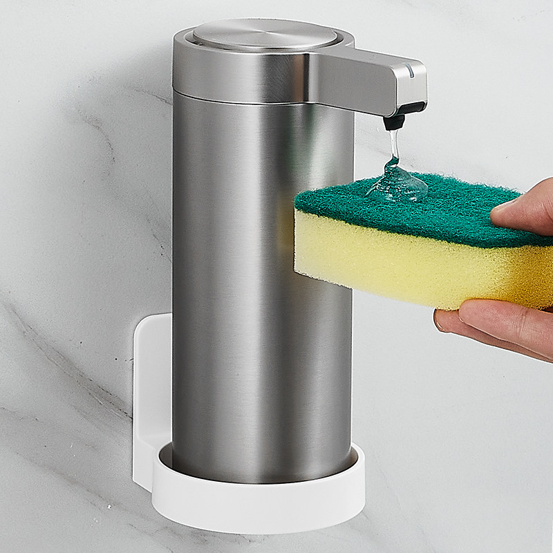 Smart automatic sensing mobile phone stainless steel soap liquid device free from contact with household kitchen wall hanging electric cleaning precision machine