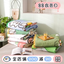 (Fuji Store) Original Japanese cartoon pure cotton air conditioning quilt washable machine washable single double cotton summer cool quilt core