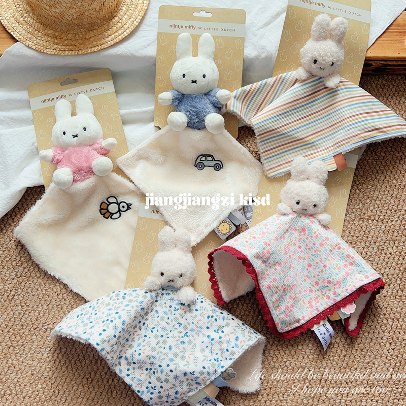In Stock Japanese Miffy Rabbit Series Comfort Towel Baby Newborn Supplies Companion Towel Drool Towel