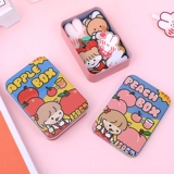 Мультяшная милая маленькая портативная коробка для хранения, коробочка для хранения, жестяная коробка