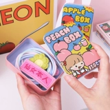 Мультяшная милая маленькая портативная коробка для хранения, коробочка для хранения, жестяная коробка