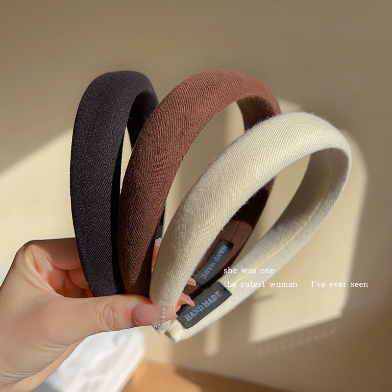 images 48:In 2022, the new high-cranial top-haired hoop female washhead hoop high-level hair crane side hair crane side pressure hair tie headdress