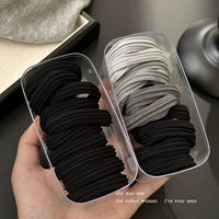 10 черных прядей + 10 серых прядей