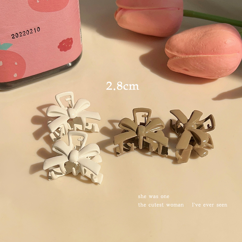 images 11:Butterfly bow grabbed the trumpet hair clip female on the top of the fugitive princess's head with a card Liu Hai side hair clip headdress