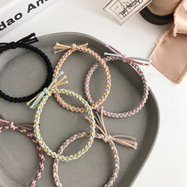 Korean ins style simple basic braided hair rope women hand-woven sweet head rope tie hair Hairband