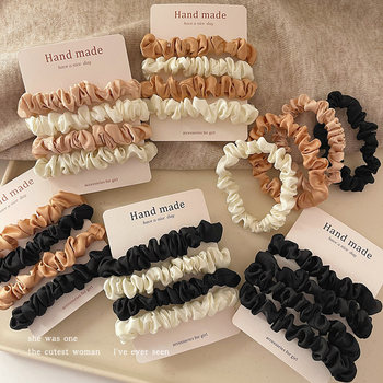 French-Style Scrunchies for Women, Autumn and Winter Hair Ties, Ponytail Holders, High Elasticity, Durable Rubber Bands, High-End Hair Accessories