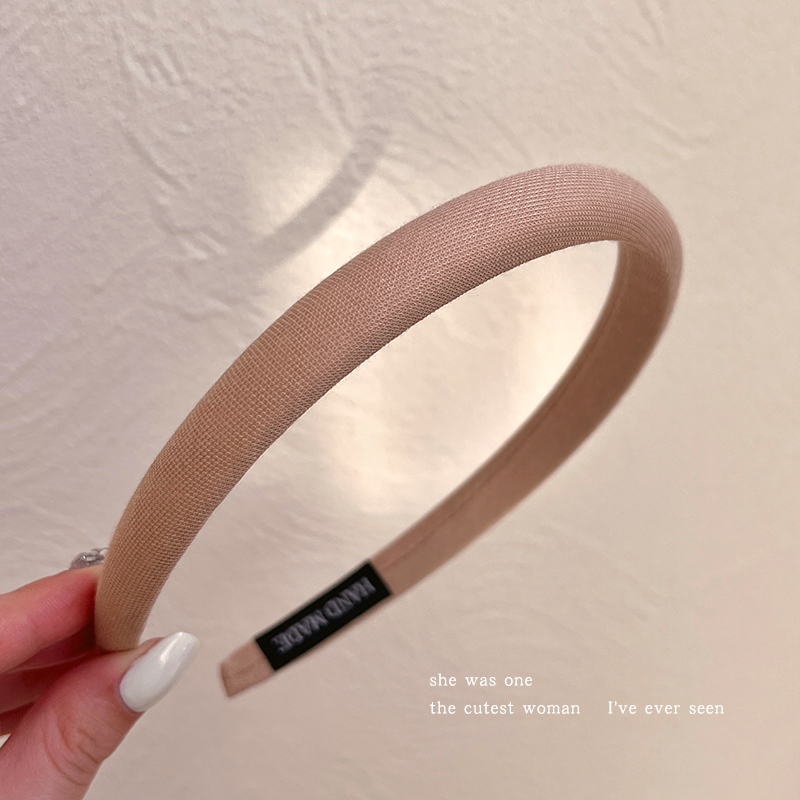 images 7:French cabbage color hair hoop female high skull top wash face hoop high-pressure hair tied headdress hair patching hair patch spring summer