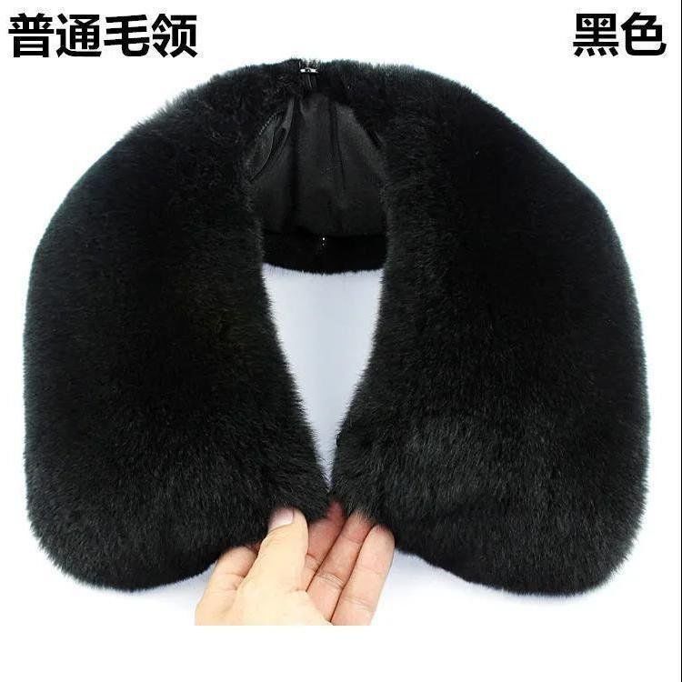 Genuine Leather Fox Fur Collar, Real Fur Unisex Leather Jacket, Sold Separately, Square Collar Fur Collar, Sold Separately Genuine Leather Fox Fur Collar, Real Fur Unisex Leather Jacket, Sold Separately, Square Collar Fur Collar, Sold Separately