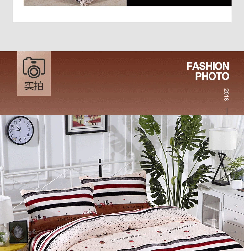 Dày lông cừu san hô ấm bốn mảnh mùa đông flannel chăn tấm trải giường đôi cộng với nhung nhung