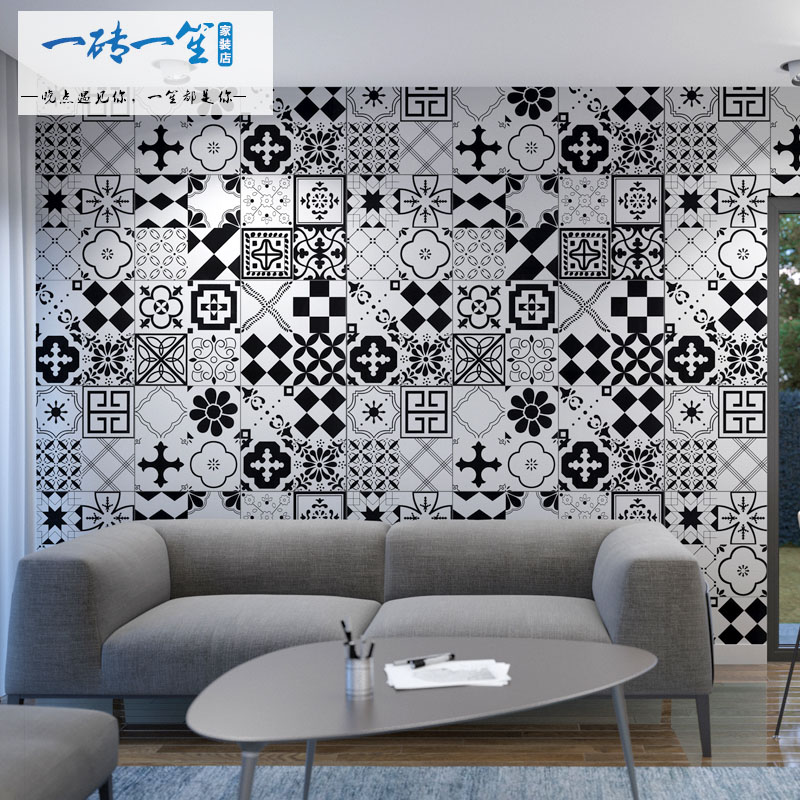 Usd 5 69 Black And White Parquet Tiles Nordic Kitchen Wall Black And White Parquet Tiles Nordic Kitchen Wall Simple Bathroom Non Slip Floor