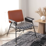 Современный комфортный металлический оранжевый диван для отдыха, делается под заказ