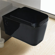 Square wall-mounted black toilet toilet Embedded hidden wall-row toilet Wall-mounted stool pool rear water tank