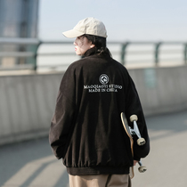 American Tide Cards Cardio-wear men and women neutral wind spring and autumn fried Street Letters Embroidered Couple Coats Bf