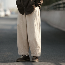 Upright Walking Day Ensemble Loose Work Pants Women BF Wind Briefs Approachable Pants Casual Outline Long Pants Spring Autumn Thin