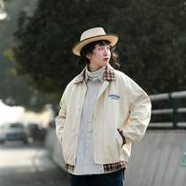 Spring Autumn Day Family Retro Collision Color Splicing Jacket for male and female tide Street Loose Students Lovers Casual Tooling Jacket Bf