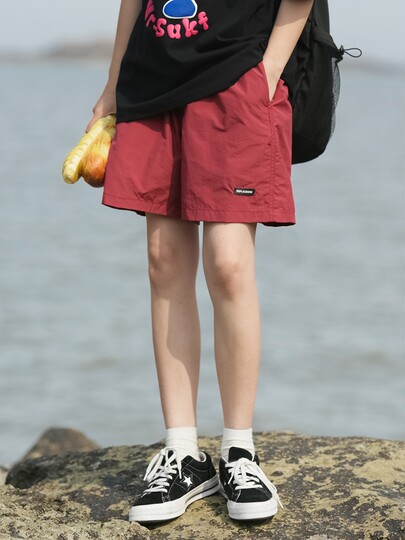 Candy color Japanese cityboy cargo shorts women's thin functional loose quick-drying sports five-point beach pants summer