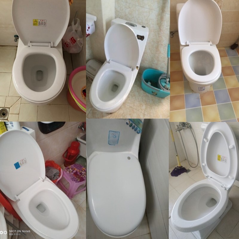 Bathroom accessories Cushion pressure-resistant quick-install type V-type toilet cover stool device Bottom-mounted simple parts pressure-resistant