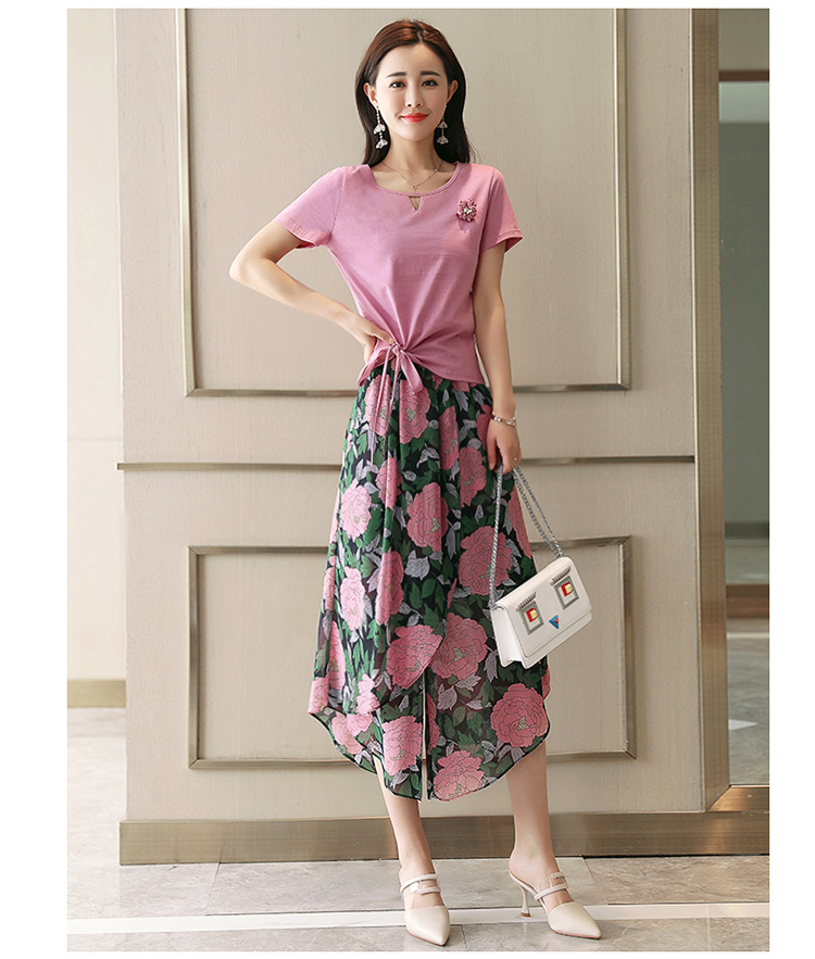 Đầm dự tiệc mùa thu mới 2018 size lớn mới dành cho nữ hai mảnh xuân hè thu đông thu đông 2822 áo khoác nữ mùa đông