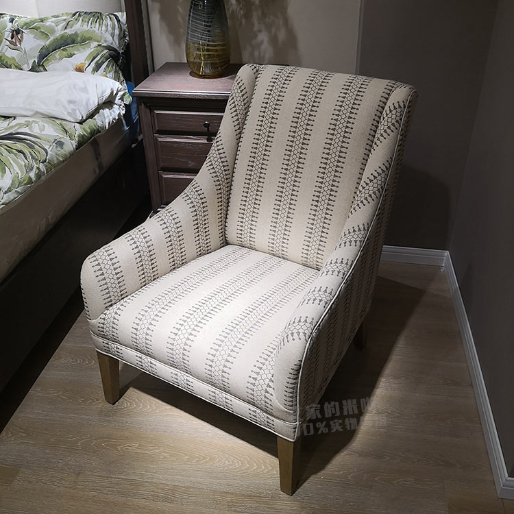 Nội thất của Ai Mi Mi La HH Sofa Mỹ Sofa đơn Gỗ Gỗ Vải Ghế phòng chờ Ghế bành - Ghế sô pha ghế sofa đơn