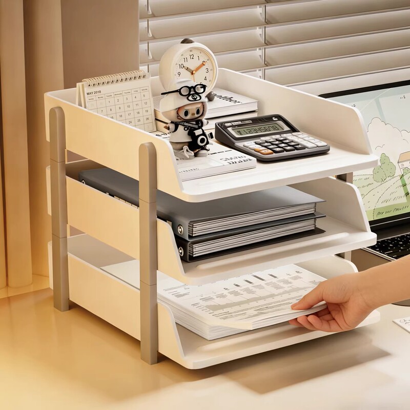 Japanese Imported File Rack Office Multi-Layer File Storage Rack Desk Stationery Storage Rack