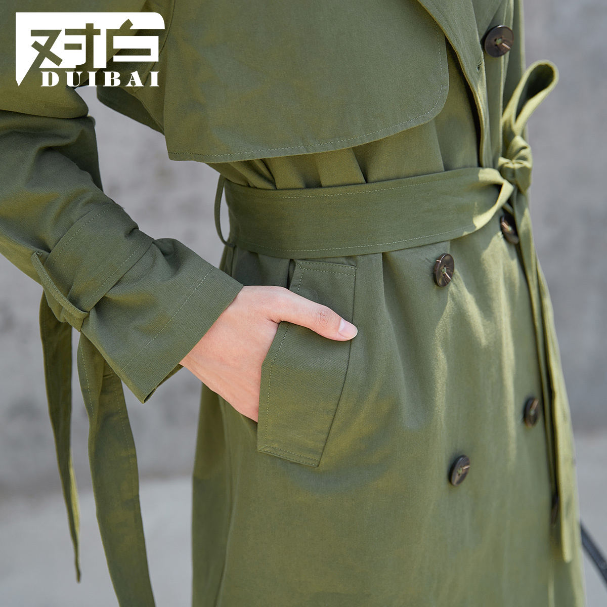 Trench pour femme en Coton - Ref 3226416 Image 4