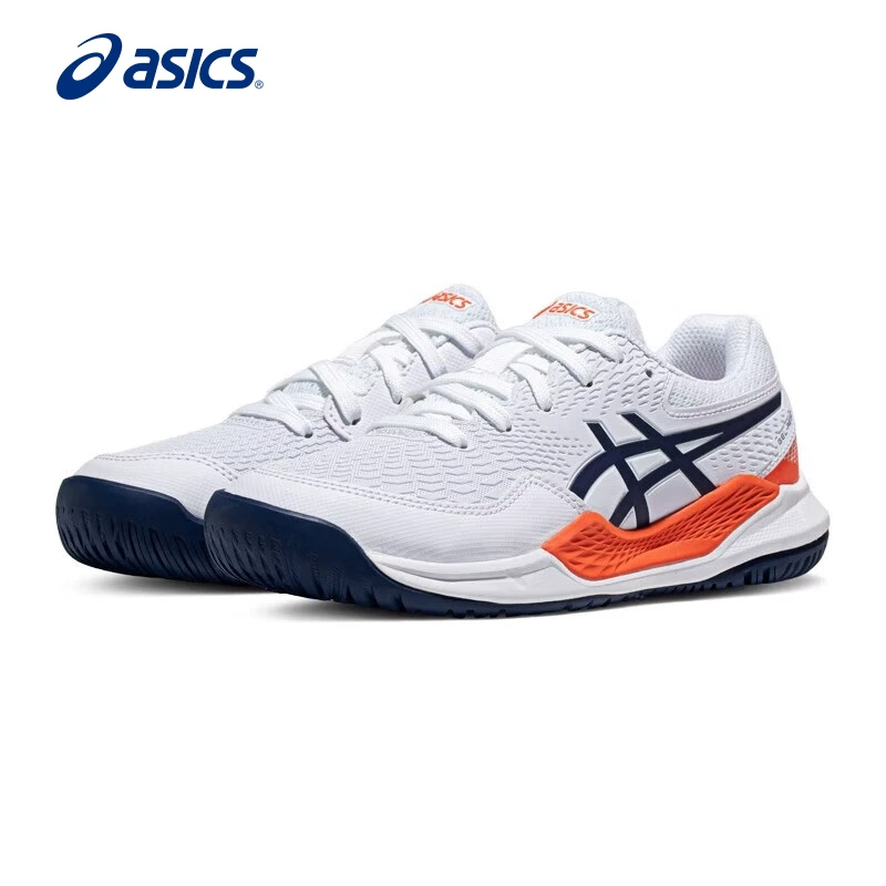 ASICS men's shoes youth tennis shoes GEL-RESOLUTION 9 GS cushioning women's sports shoes