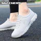 Skechers, белые дышащая обувь, зимние беговые кроссовки
