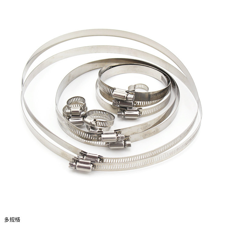 Parking Heater Warm Air Duct Hoop 304 warm water pipe throat hoop pipe clip stainless steel (single pat does not ship)