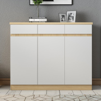 Nordic wood color shoe cabinet Simple modern large capacity shoe cabinet Into the hall storage cabinet large space storage shoe cabinet